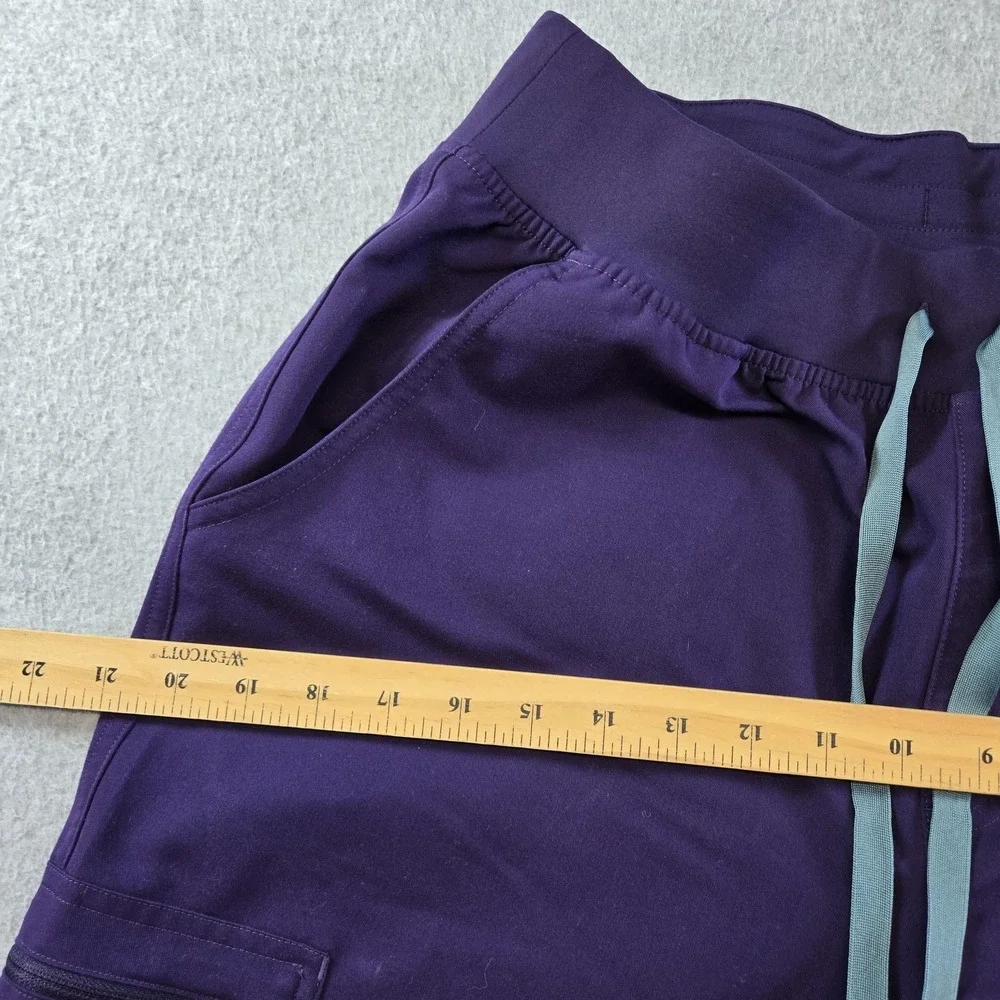 FIGS Pants Mens 36x32 Purple Cargo Relaxed Knit Polyester Viscose‎ Spandex